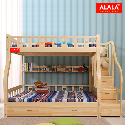 Giường tầng cho Bé ALALA101 Cao Cấp/ Miễn phí vận chuyển và lắp đặt/ Đổi trả 30 ngày/ Sản phẩm được bảo hành 5 năm từ thương hiệu ALALA/ Chịu lực 700kg