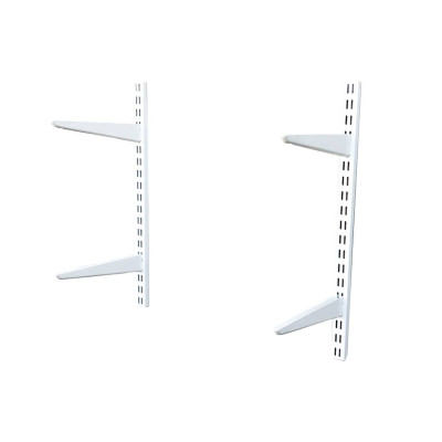 Bộ 4 Thanh Ray Tường Lỗ Đôi SMLIFE Railshelf H60 - Phụ Kiện Thành Phần Để Lắp Hệ Kệ Ray Tường Railshelf 