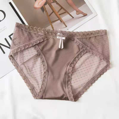 COMBO 5 QUẦN LÓT NỮ PHI LỤA PHỐI REN 838