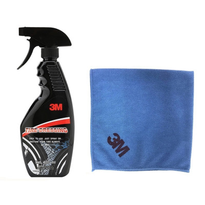 Chai xịt bảo dưỡng lốp ô tô 3M 39042LT tăng khăn lau ô tô chuyên dụng 3M màu ngẫu nhiên