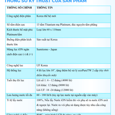 Máy Lọc Nước Điện Giải Ion Kiềm ROBOT IonQueen 1314 Chế Độ Nóng Nguội Lạnh - Hàng Chính Hãng