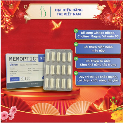 Memoptic: Viên Bổ Não, Cải Thiện Trí Nhớ, Giảm Đau Đầu, Mất Ngủ, Ngăn Ngừa Và Phục Hồi Đột Quỵ