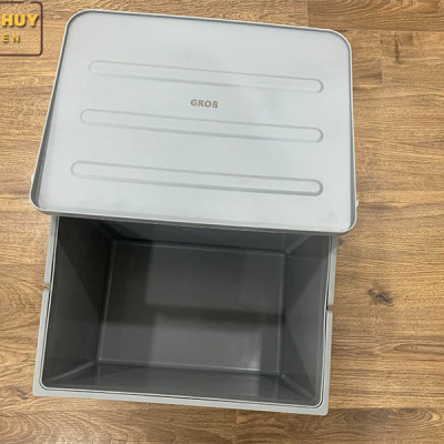Thùng rác âm tủ bếp nhấn mở tự động cam kết chính hãng Grob