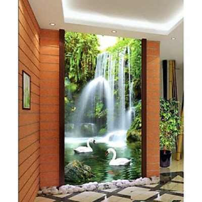 Tranh dán tường 3D thác nước TDT17 (100x150cm)