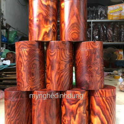 Hộp đựng trà ( chè) bằng gỗ trắc cao 20x11cm 