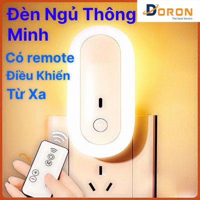 Đèn Ngủ Điều Khiển Từ Xa OVAL NIGHT LIGHT - Đèn Ngủ Thông Minh - Có 10 Cấp Độ Sáng, Hẹn Giờ