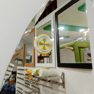 Gương soi Kibath hình chiếc lá KT 50x100 cm, KB-227