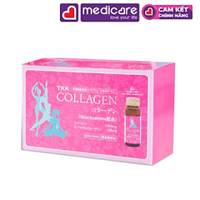 Nước Uống Collagen TKK 5000Mg Glucosamine 300Mg Giúp Đẹp Da hộp 10 lọ 50ml