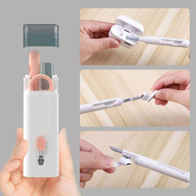 Bộ Dụng Cụ Vệ Sinh Tai Nghe, Bàn Phím Máy Tính Laptop, điện thoại 7in1 - Multifuntional Cleaning Brush Hàng chính hãng