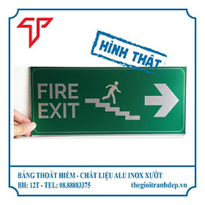 Bảng Exit, bảng thoát hiểm, bảng chỉ dẫn lối thoát, bảng khẩn cấp in trực tiếp giá cực rẻ