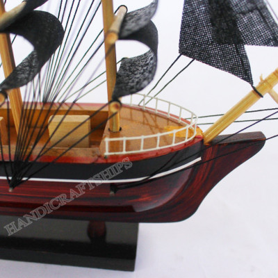 (Sẵn sàng trưng bày) Thuyền gỗ trang trí bàn học 20cm nhỏ xinh - có hỗ trợ ship