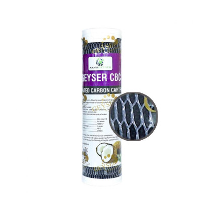 Lõi lọc nước số 3 máy Ecotar, Lõi CBC Nano Geyser, dùng cho máy Geyser Eco Max, Crystal, Ecotar 2, Ecotar 3, Ecotar 5, Ecotar 6 - Hàng Chính Hãng