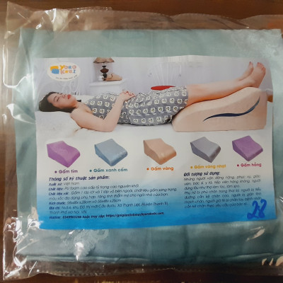 VỎ GỐI KÊ CHÂN CHỐNG GIÃN TĨNH MẠCH YOROKOBI 25CM- XANH NGỌC LAM