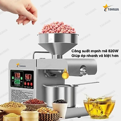Máy ép dầu thực vật Tahawa TH-X8S - Hàng nhập khẩu - Bảo hành chính hãng 24 tháng