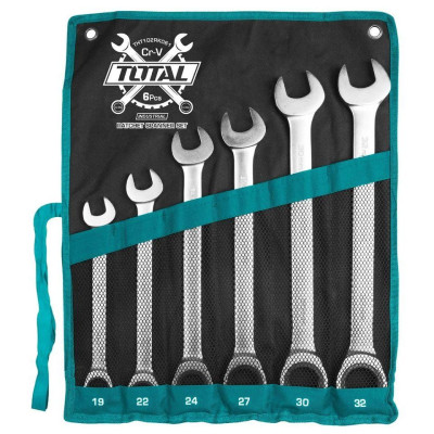 BỘ CỜ LÊ VÒNG MIỆNG 6 CHI TIẾT 19-32MM TOTAL THT102RK061 - HÀNG CHÍNH HÃNG