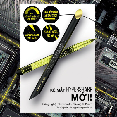 Bút Kẻ Mắt Nước Maybelline New York Hyper Sharp Extreme Liner 0.4g