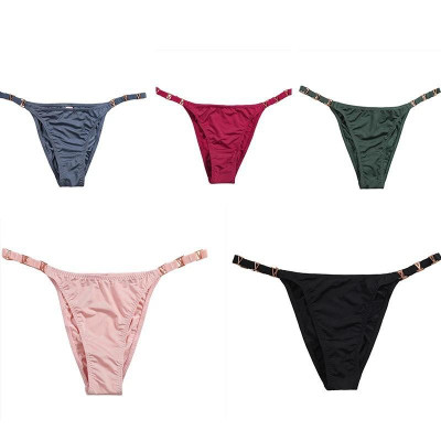 Quần Lót Nữ Lọt Khe Thun Lạnh Dây Khóa Chữ V 1908 – Siêu Mát, Gợi Cảm, Phối Kim Loại Sang Trọng