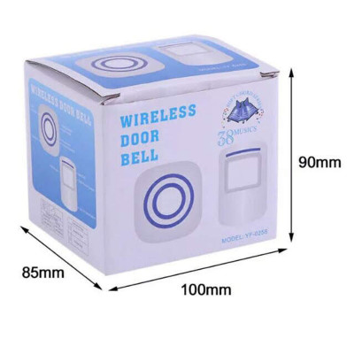 Chuông báo khách kết hợp báo trộm không dây 38 kiểu chuông YF0256 - 1 Mắt 1 Chuông 