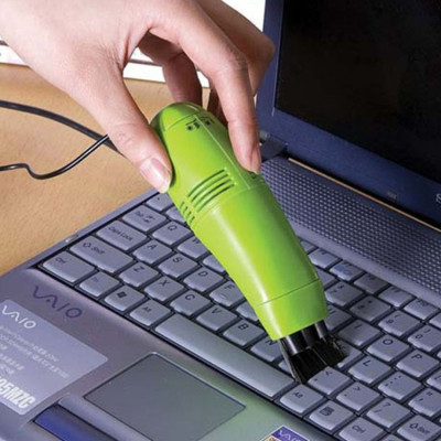 Máy Hút Bụi Vệ Sinh Bàn Phím Máy Tính RIBI Kiểu Dáng Mini Tiện Dụng, Nguồn Điện USB PC-Laptop - Hàng Chính Hãng