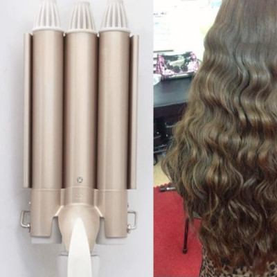 [XẢ HÀNG] Máy uốn tóc 3  Kemei KM-1010 trục cao cấp - Hàng chính hãng