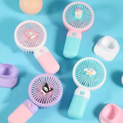 Mùa Hè Quạt Nhỏ Cầm Tay Di Động Quạt Mini Sạc Tích Điện Với Quạt Làm Mát Gió - Giao Màu Ngẫu Nhiên