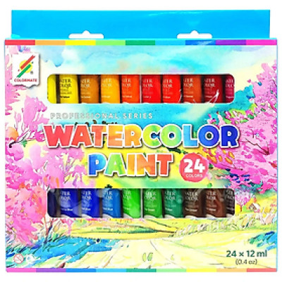Colormate 24 Tuýp Màu Vẽ Nước