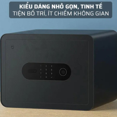 Két Sắt Thông Minh Xiaomi Mijia MX-303 Sử Dụng Vân Tay Gồm 6 Chế Độ Mở Khóa Áp Dụng Công Nghệ Cao Báo Động, Kết Nối App - Hàng Nhập Khẩu