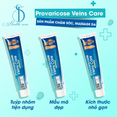 COMBO 3 Tuýp Provaricose veins care - Hỗ trợ cải thiện giãn tĩnh mạch, viêm khớp cấp mãn tính, vết bầm do tác động cơ học - Chính Hãng Earthlyglow (65g)
