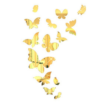 Bộ decal dán tường trang trí 3D sáng tạo cao cấp (M1) 14 bướm