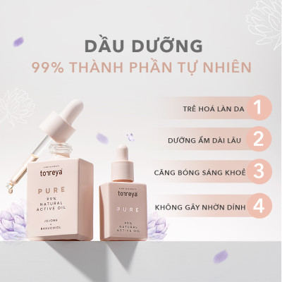 Dầu Dưỡng Sáng Da Cao Cấp TORREYA NATURAL ACTIVE OIL (10ml)
