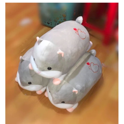 Thú nhồi bông chuột hamster đang yêu - Size từ 50cm đến 90cm - Quà tặng gấu bông chuột hamster làm gối ôm êm mịn cho bé.