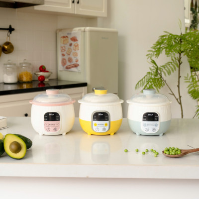 (Model 2025) Nồi Nấu Chậm Đa Năng SEKA SK6132 Nồi Nấu Cháo, Ninh Hầm Hấp 0.8L Hàng Chính Hãng