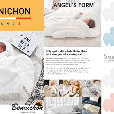 Set chăn đệm sơ sinh thiên thần BONNICHON Angel