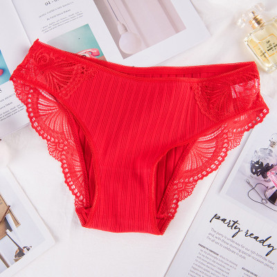 COMBO 5 QUẦN LÓT NỮ COTTON GÂN TĂM PHỐI REN 8908