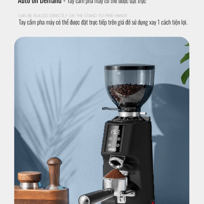 Máy Xay Cà Phê G9A Tự Động 2 Lập Trình, 100 Cấp Xay Cực Mịn, Thương Mại Chuyên Nghiệp, Bản Nâng Cấp, hàng chính hãng