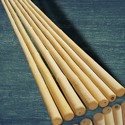 Gậy Wushu Có Da - Gỗ Bạch Lạp - Dành cho Trẻ Em ( Gậy Đầu To Đầu Nhỏ)