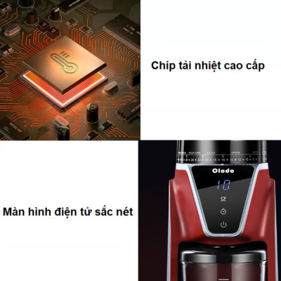 Máy xay hạt cà phê Espresso 31 chế độ Olodo cao cấp CG-001, công suất 165W - Hàng chính hãng