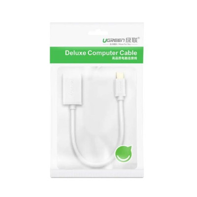 Ugreen UG30702US154TK 13CM Màu TRắng Dây USB Type-C sang USB 3.0 - HÀNG CHÍNH HÃNG