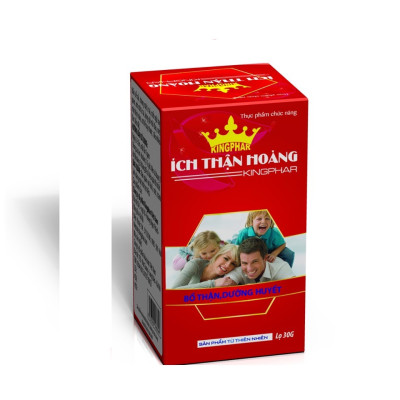 Ích thận hoàng Kingphar  Hộp 30 viên - Bổ thận ích khí, dưỡng huyết.