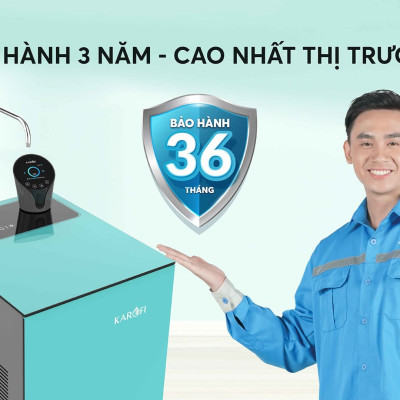 Máy lọc nước nóng lạnh Karofi KAD-N91 10 lõi Smax hàng chính hãng