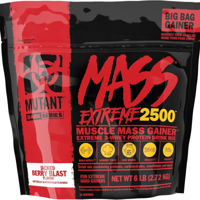 Mutant MASS EXTREME 2500, Sữa Hỗ Trợ Tăng Cân, Tăng Cơ Nạc, Calo và Protein Cao | Nhập Khẩu Canada