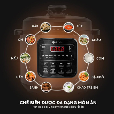 Nồi áp suất điện tử Elmich PCE-8571 - Hàng chính hãng