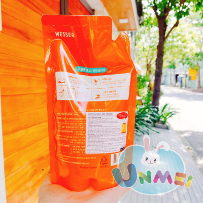 Bộ 4 Gói Nước Rửa Bình Sữa Wesser (500ml x 4)