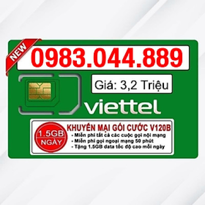 Sim Viettel số đẹp - Hàng chính hãng - 0983.044.889