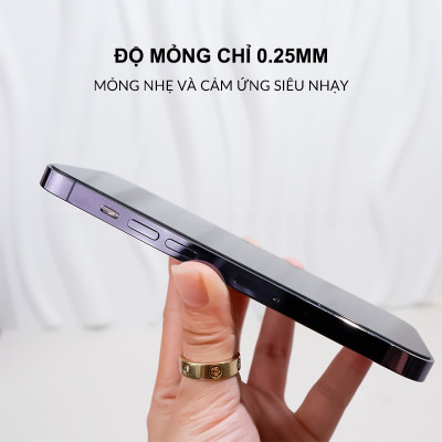 Miến dán kính cường lực khung tự dán màn hình cho iPhone 17 Pro Max / 17 Pro / 16 Pro Max / 15 Pro Max hiệu ANANK AGC 2.5D - Mỏng 0.25mm, vát 2.5D, Trong Suốt Chuẩn HD, Công nghệ AR300 chống vân dầu - Hàng nhập khẩu