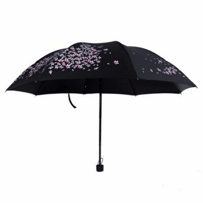 Dù xếp hoa anh đào - Màu đen