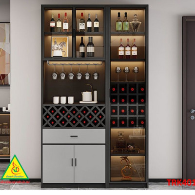 Tủ rượu cánh kính, tủ trưng bày rượu  TRK401 - Nội thất lắp ráp Viễn Đông ADV