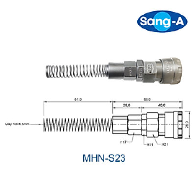 Đầu nối nhanh khí nén MHN-S, Sang - A (Hàn Quốc)
