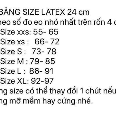 Đai nịt bụng (gen siết giảm eo) latex 25 xương Hi lạp dáng 26cm