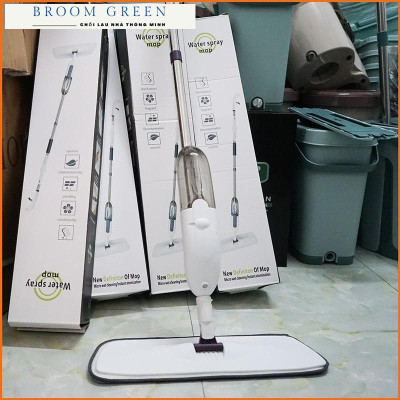 Cây lau nhà phun sương thông minh 2 trong 1, đầu xoay 360 độ tiện lợi 